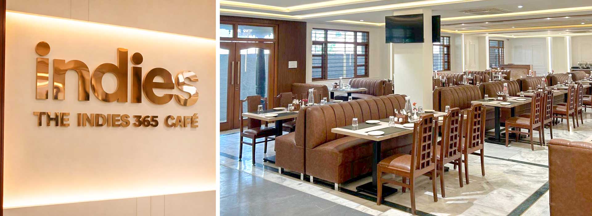 Indies 365 Café — elegant dining interior