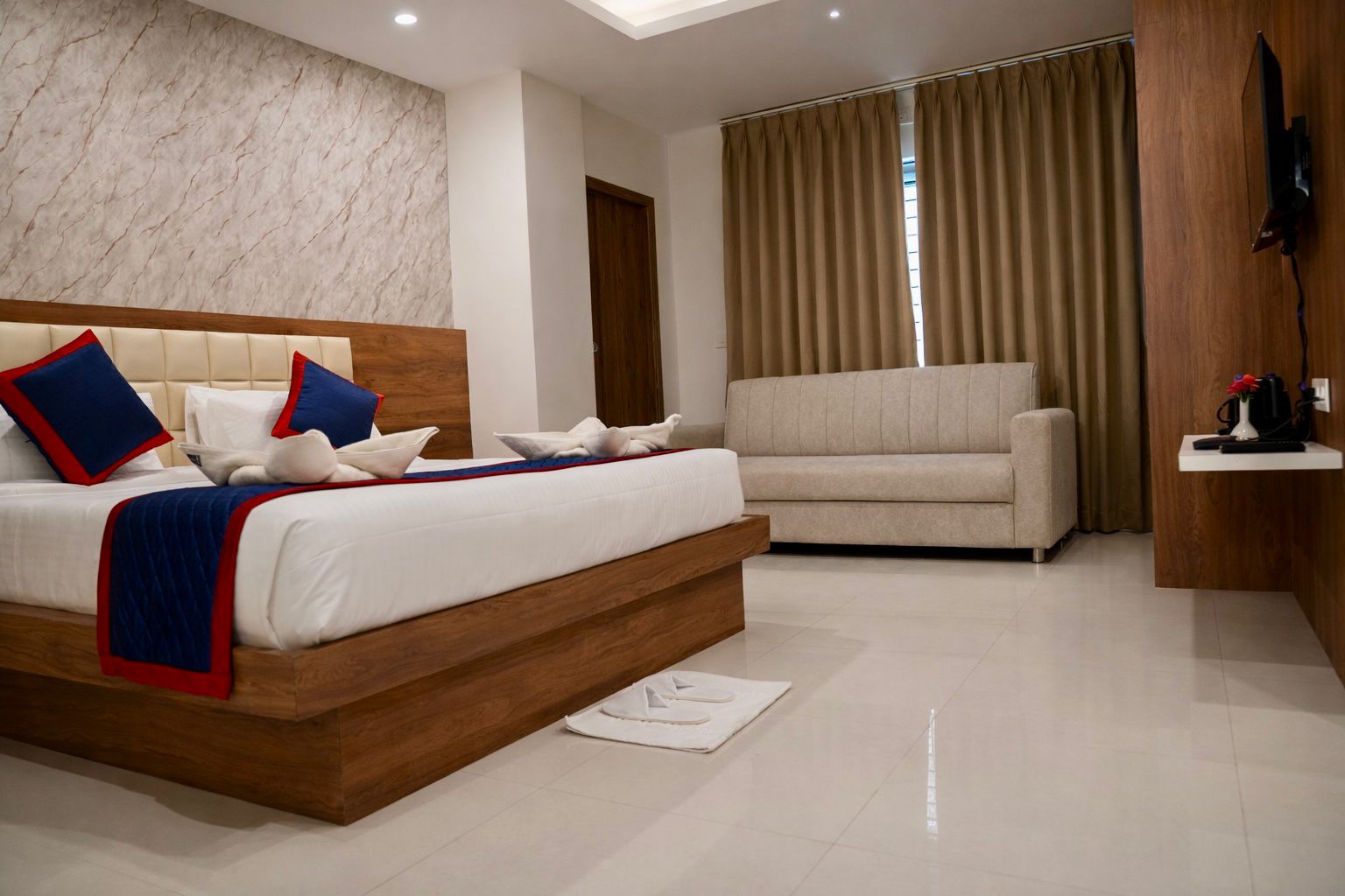 Royal Suite — premium king bedroom with city view